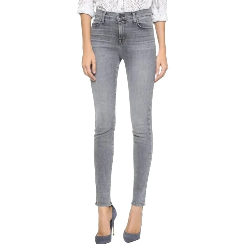 J Brand Gray Maria High Rise Skinny Denim Jeans Size 31‎